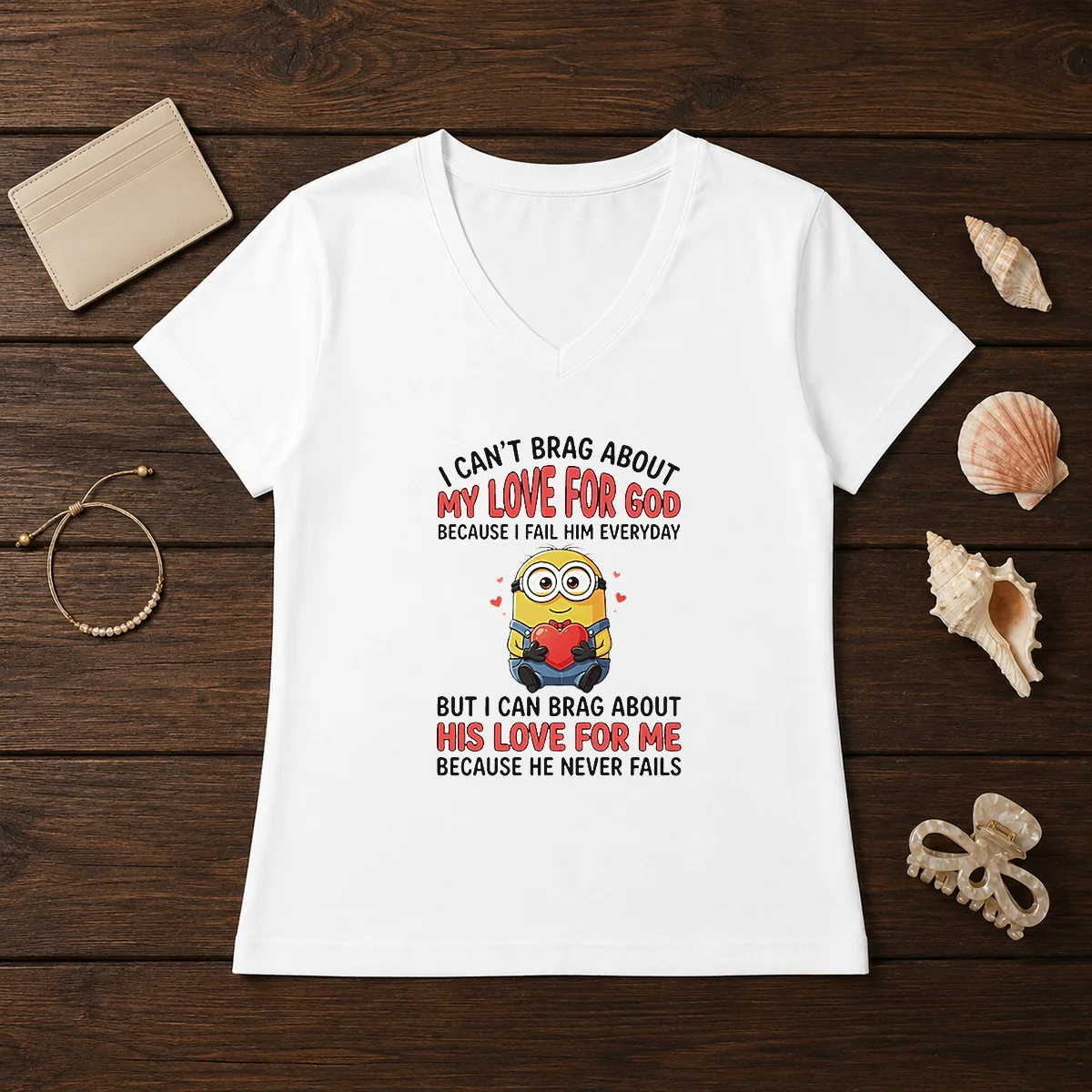 Awesome Minion I Cant Love For V-Neck Shirt Awesome Minion I Cant Love For V-Neck Shirt