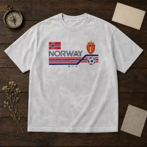 Awesome Norway National Football Team Soccer Washed T-Shirt