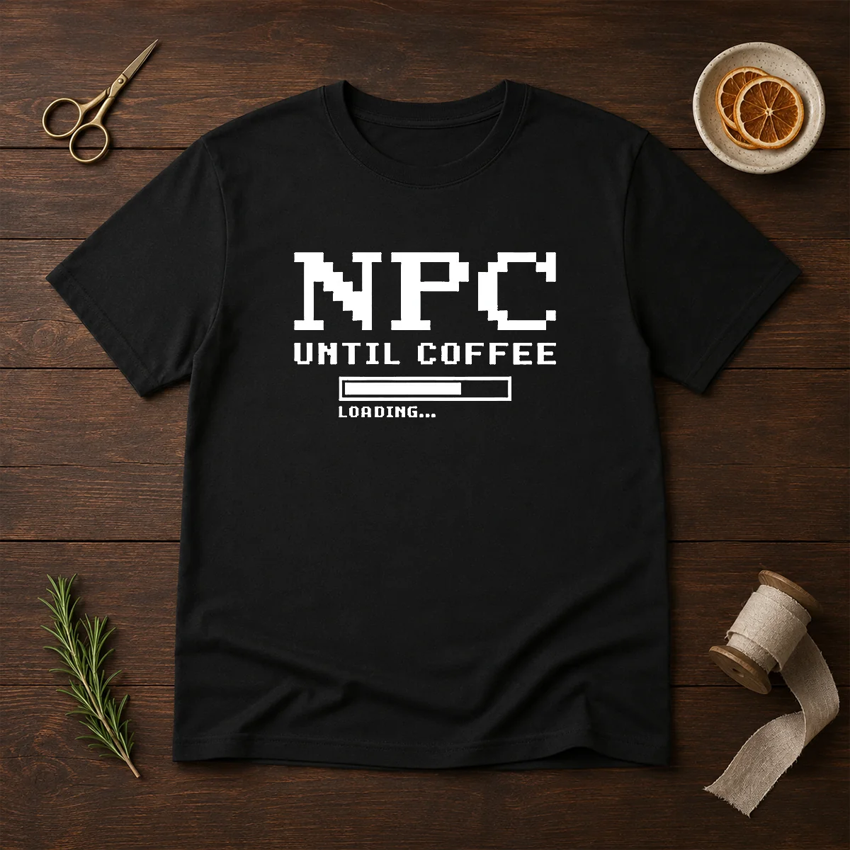 Awesome NPC Until Coffee Loading Gamer Shirt Awesome NPC Until Coffee Loading Gamer Shirt