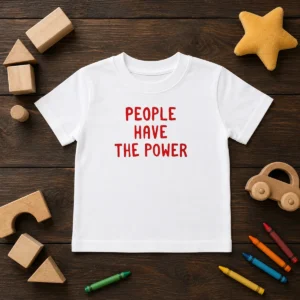 Awesome People Have The Power Patti Smith Song Lyrics Protest Movement Kids T-Shirt
