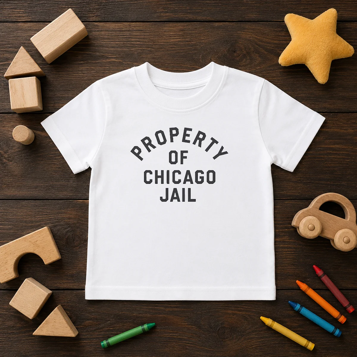 Awesome Property Of Chicago Jail Prison Funny Novelty Kids T-Shirt