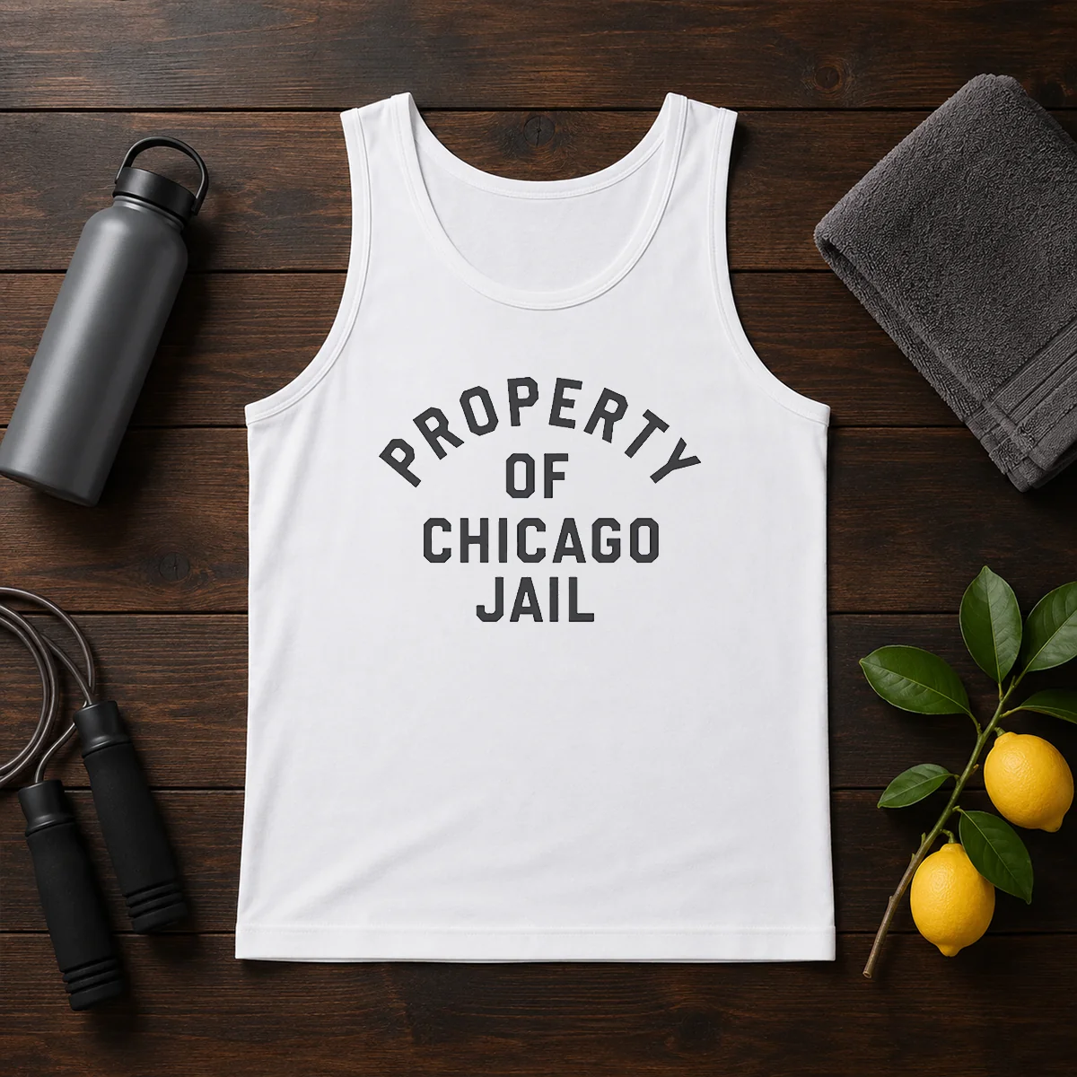 Awesome Property Of Chicago Jail Prison Funny Novelty Tank Top