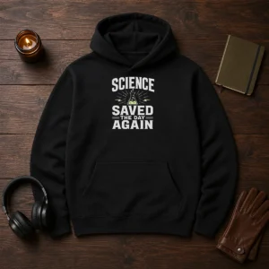 Awesome Science Saved The Day Again Geek Hoodie