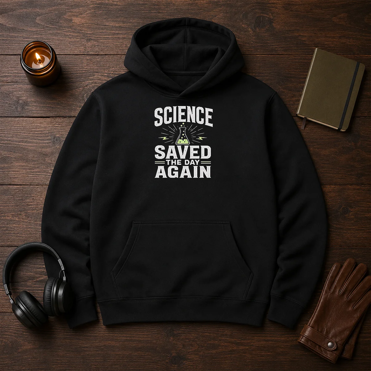 Awesome Science Saved The Day Again Geek Hoodie