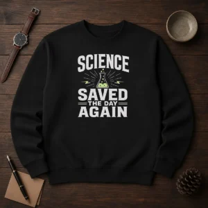 Awesome Science Saved The Day Again Geek Sweater