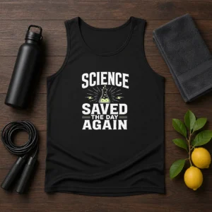 Awesome Science Saved The Day Again Geek Tank Top