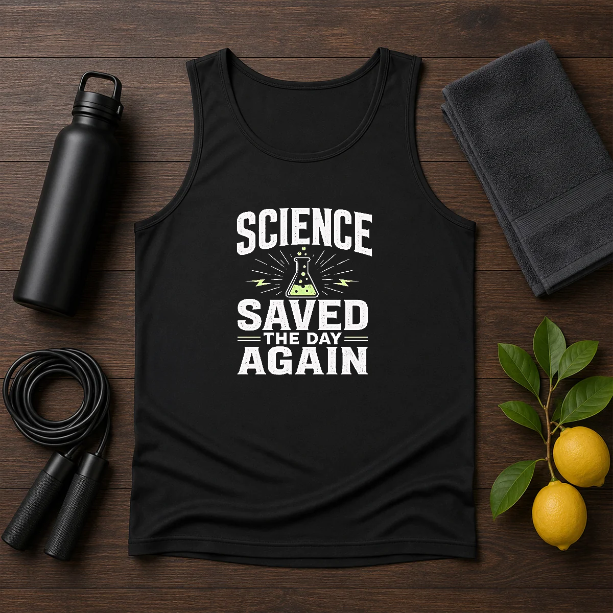 Awesome Science Saved The Day Again Geek Tank Top