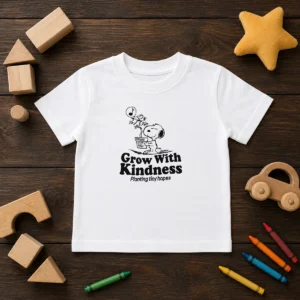 Awesome Snoopy Grow With Kindness Planting Tiny Hopes Kids T-Shirt