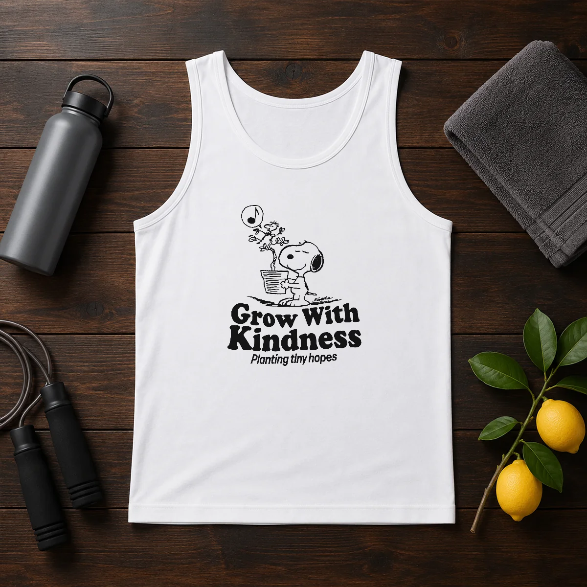 Awesome Snoopy Grow With Kindness Planting Tiny Hopes Tank Top