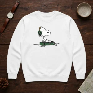 Awesome Snoopy Peanuts Playing DJ Sweater