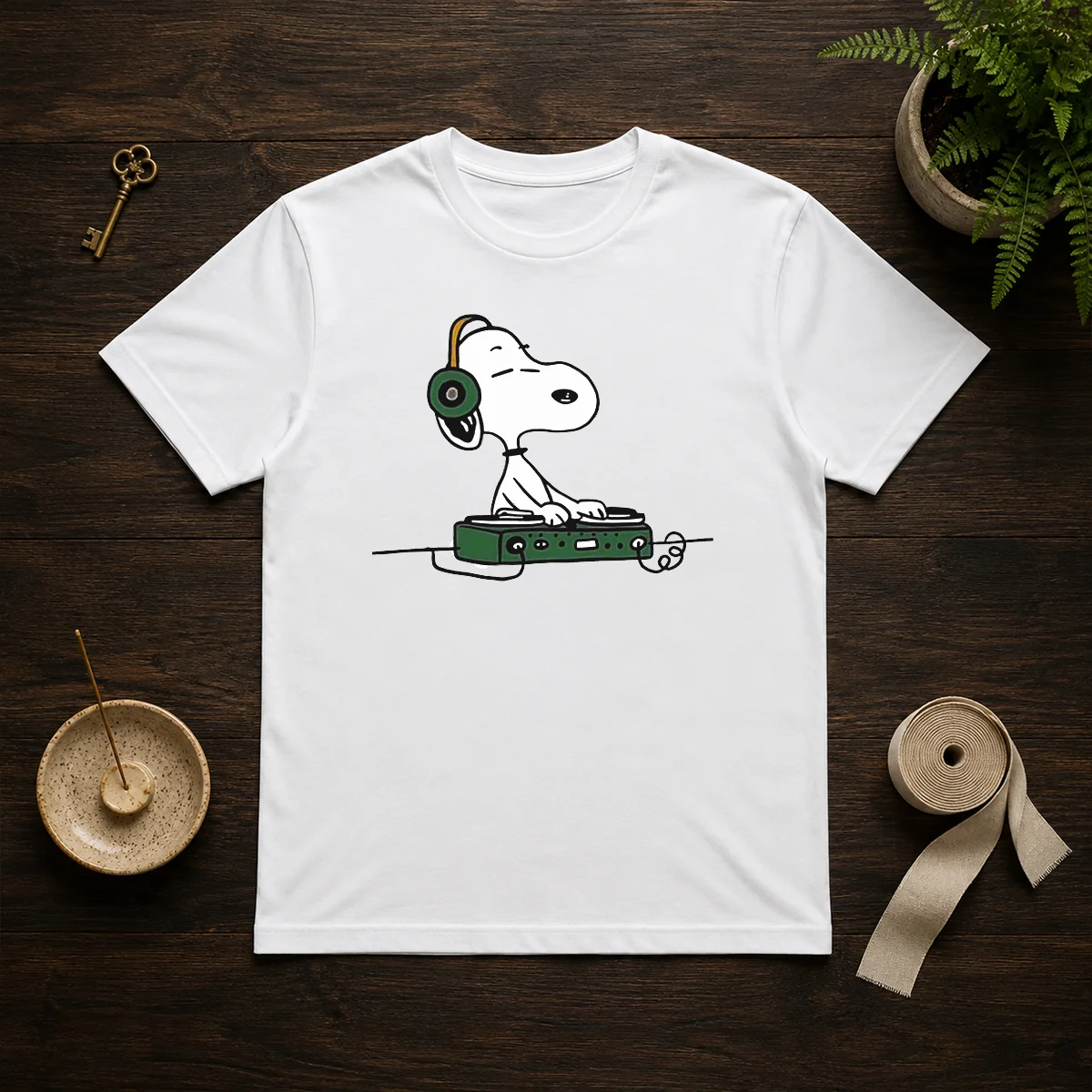 Awesome Snoopy Peanuts Playing DJ Shirt Awesome Snoopy Peanuts Playing DJ Shirt