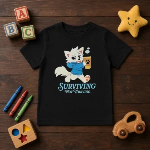 Awesome Surviving Not Thriving Furry Kids T-Shirt