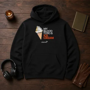 Awesome Vitalant My Blood Type Is ICE Cream Hoodie
