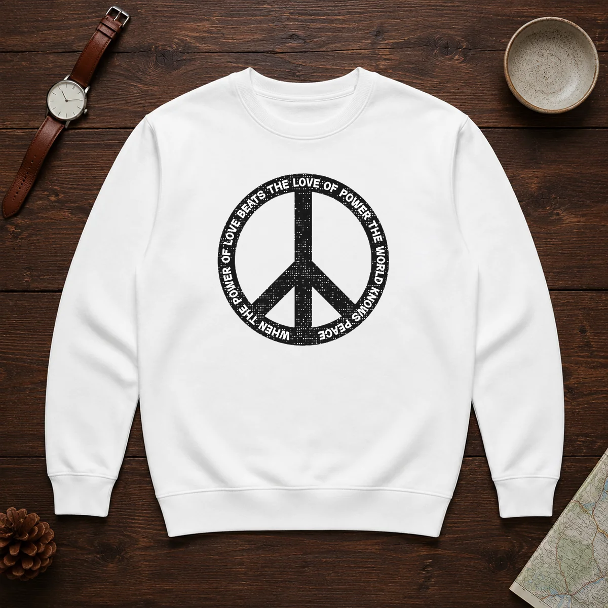 Awesome When The Power Love Beats The Love Of Power Sweater
