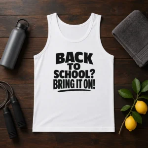 Funny Back To School Proud Silhouette Tank Top