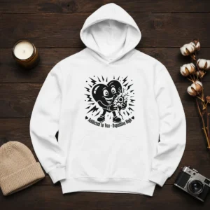 Funny Dopamine Addicted To You Silhouette Love Hoodie