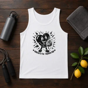 Funny Dopamine Addicted To You Silhouette Love Tank Top