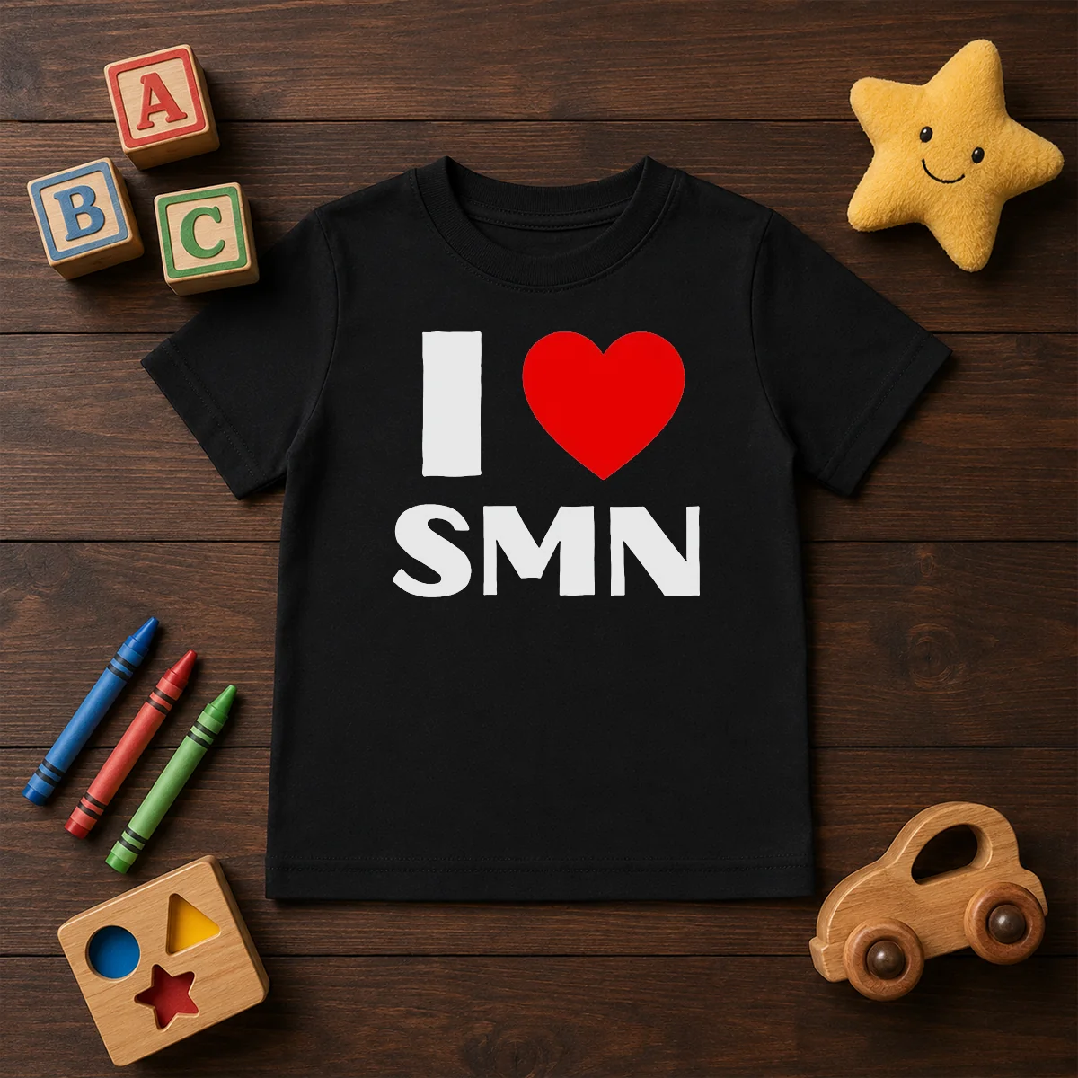 Funny I Love SMN Kids T-Shirt
