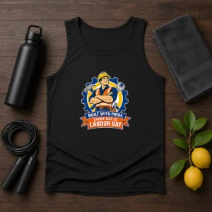 Funny Labour Day Proud Worker Vector Shirt For Hardworking Fans Tank Top