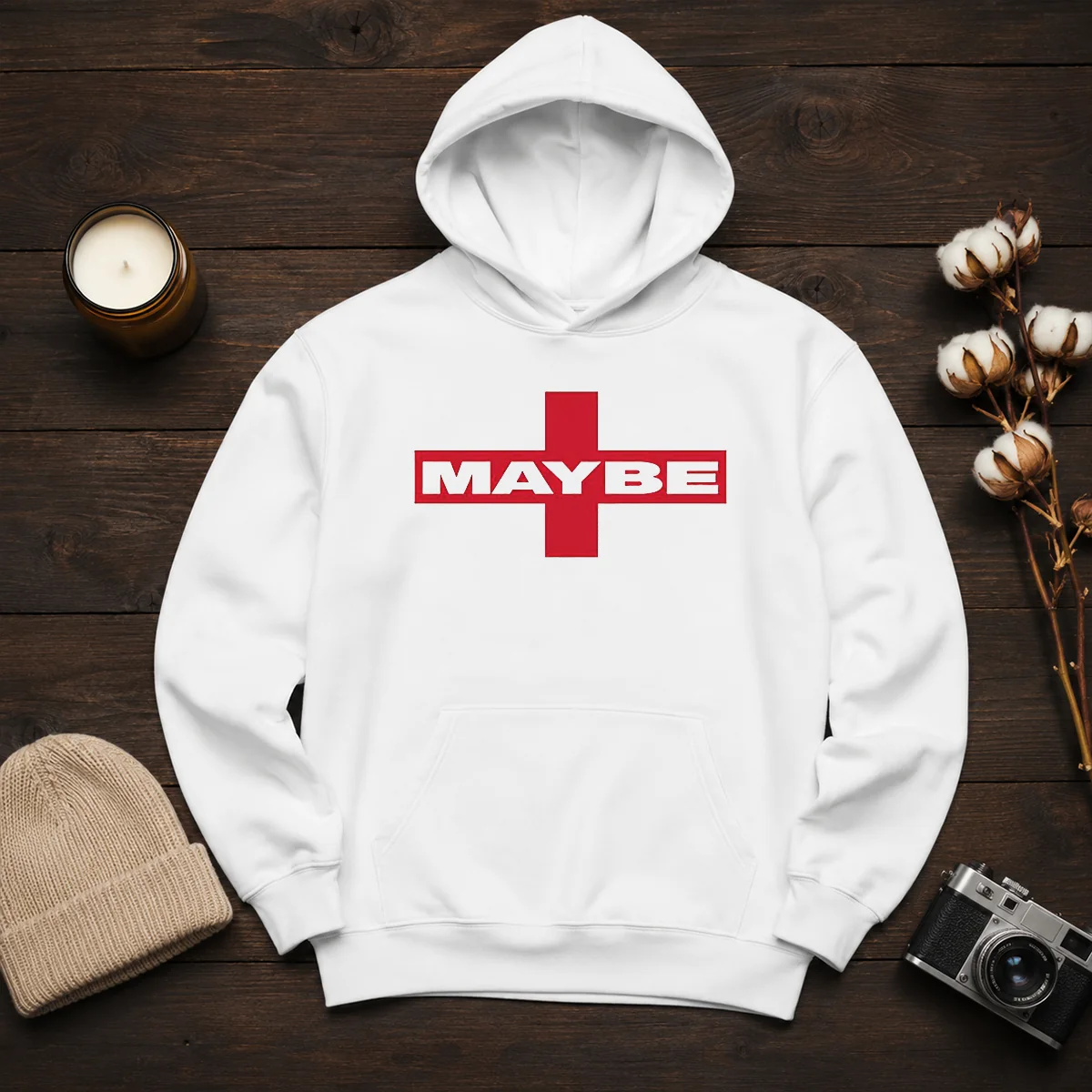 Funny Maybe Mib Minimalist Hoodie