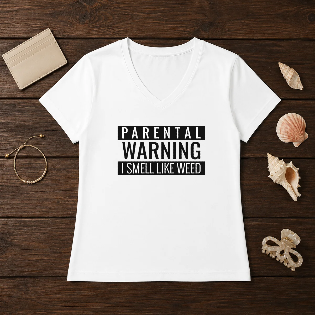 Funny Parental Warning I Smell Like V-Neck Shirt Funny Parental Warning I Smell Like V-Neck Shirt