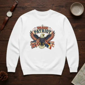 Funny Proud Patriot Vintage Shirt With Soaring Eagle Sweater