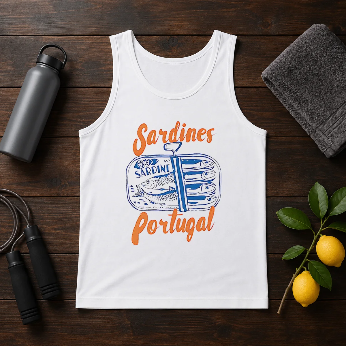 Funny Sardines Portugal Sardine Sardine Fillete In Oily Tank Top
