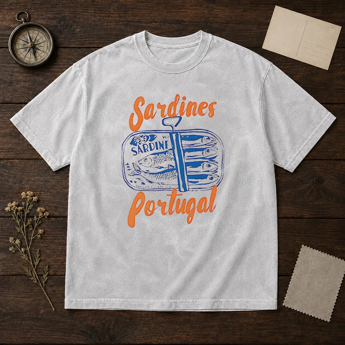 Funny Sardines Portugal Sardine Sardine Fillete In Oily Washed T-Shirt