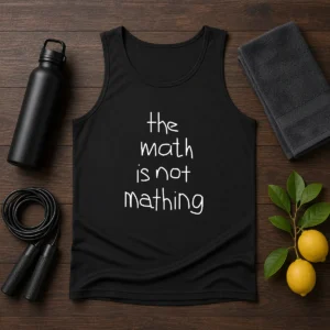 Funny The Math Is Not Mathing Tank Top
