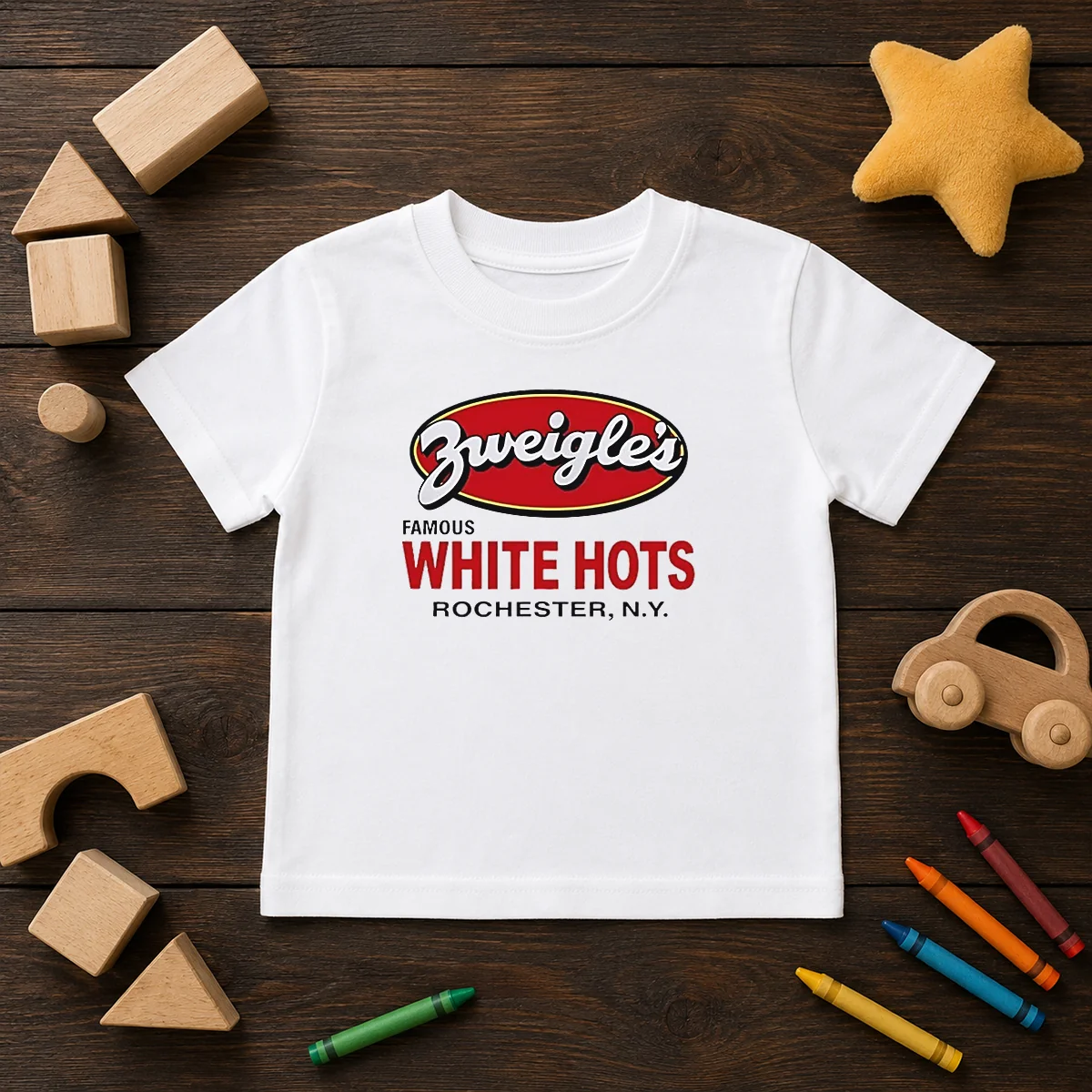 Funny Zweigle'S Famous White Hots Rochester NY Kids T-Shirt
