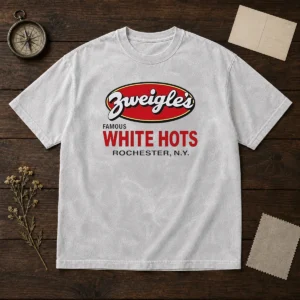 Funny Zweigle'S Famous White Hots Rochester NY Washed T-Shirt