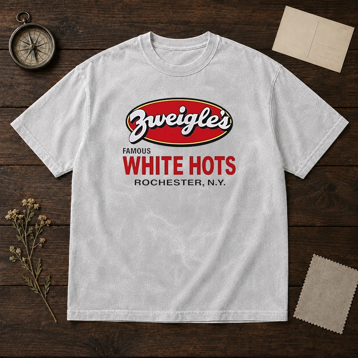 Funny Zweigle'S Famous White Hots Rochester NY Washed T-Shirt