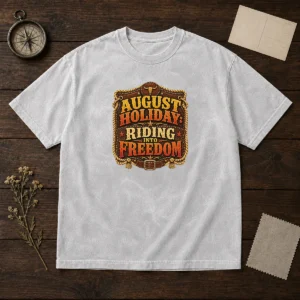 Good August Holiday Western Freedom Ride Washed T-Shirt