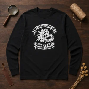 Good Brain Eating Bug Summer Stencil Long Sleeve Shirt