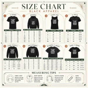 Size chart for Good God Forbid I Commit A Little Tax Fraud While The Elites Eat Children shirt with measurements in inches and cm
