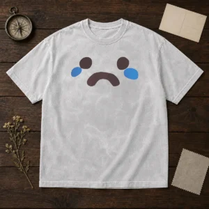 Good I Caca Emoji Meme Washed T Shirt with a soft faded look and comfortable fit