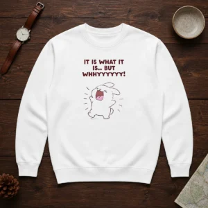 Good It Is What It Is But Whhyyyyyy Cute Bunny Sweater