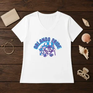Good Kid'S Orlando Pride Soccer Player Grey V-Neck Shirt