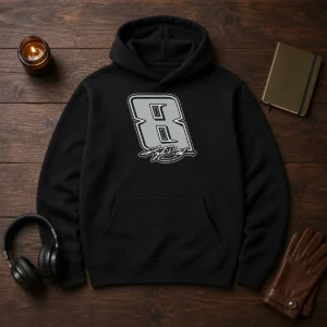 Good Kyle Busch Black No 8 Signature Hoodie
