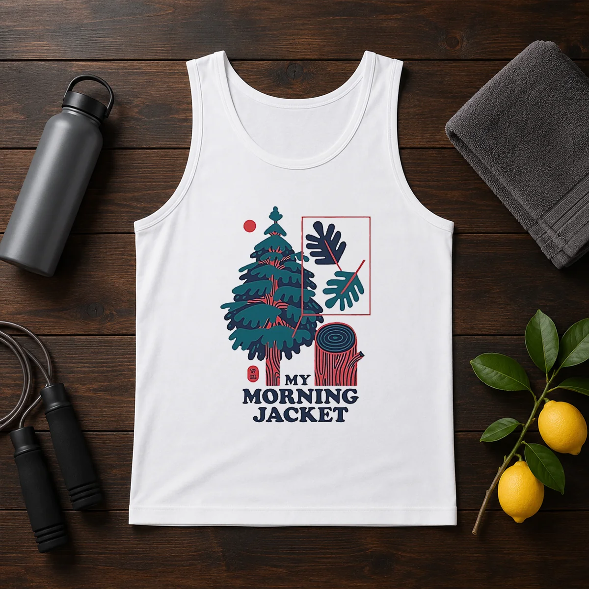 Good My Morning Jacket Tree Logo Tank Top