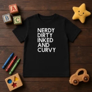Good Nerdy Dirty Inked And Curvy Kids T-Shirt