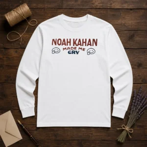 Good Noah Kahan Made Me Cry Smiley Face Long Sleeve Shirt