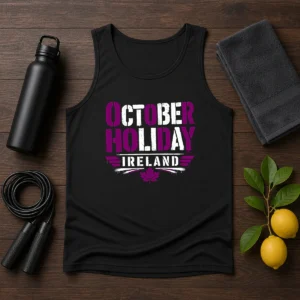 Good October Holiday Ireland Stencil For Cozy Fall Celebrat Tank Top