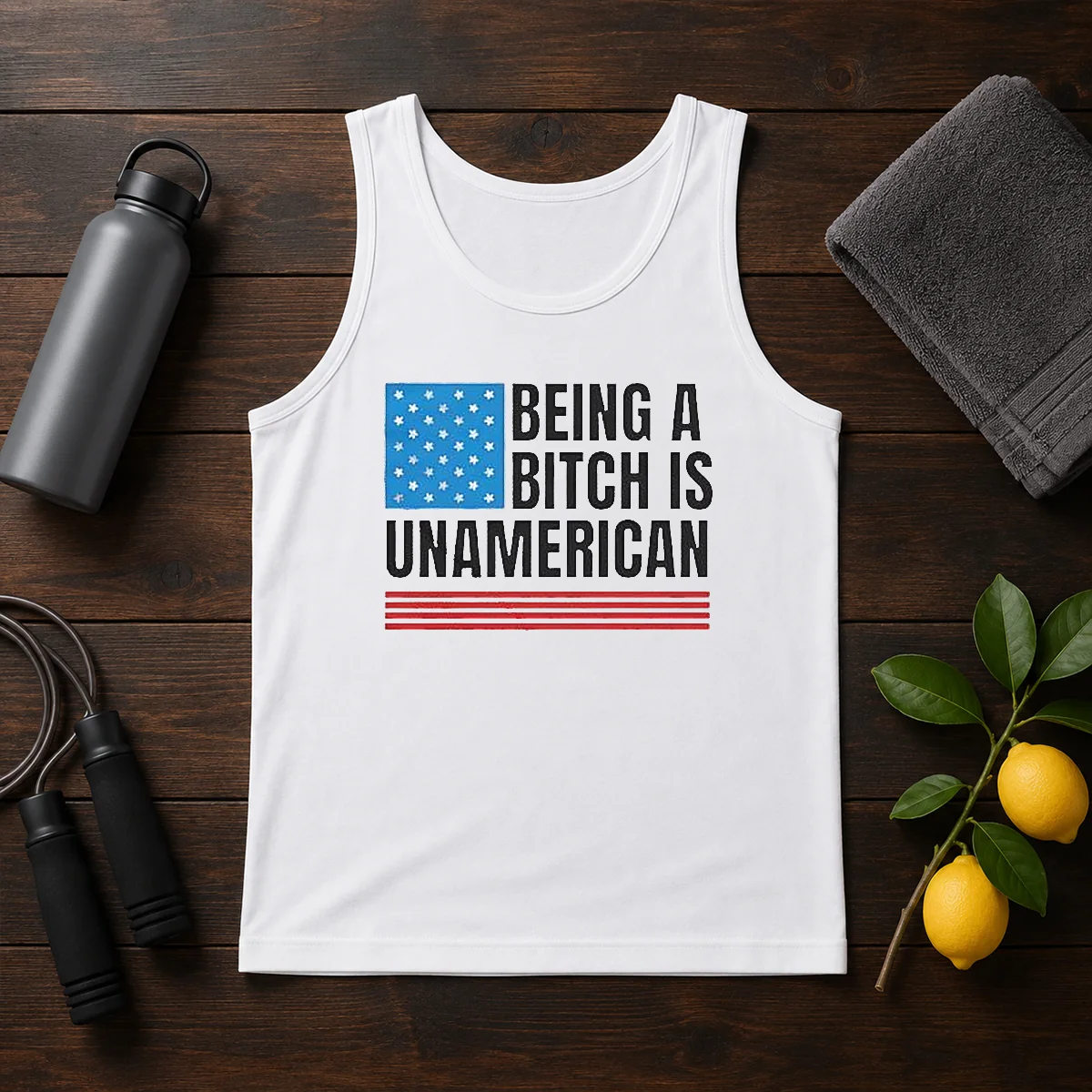 Good Patriotic Apparel Be Kind Being A Bitch Is Unamerican Tank Top