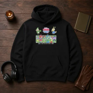 Good Plucky Rocko Darkwing Duck Ren Stimpy Doug Tommy Pickles Pinky The Tick Bart Goku 90s Toon Throwdown Select Your Toon Fighter Hoodie