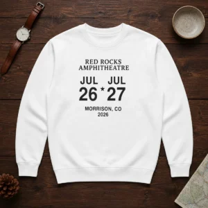 Good Red Rocks Amphitheatre July 26 To 27 2026 Morrison CO Event Sweater