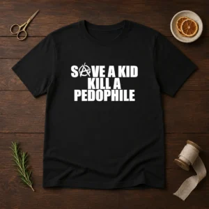 Good Save A Kid Kill A Pedophile Anarchy Symbol Message