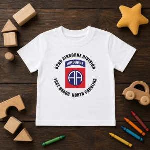 Hot 82nd Airborne Division Fort Bragg Military Kids T-Shirt