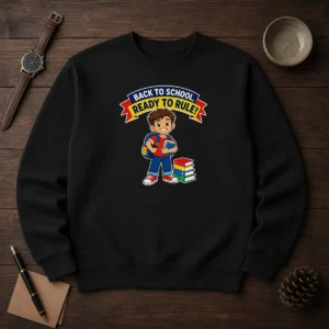 Hot Back To School Ready To Rule Vector Sweater