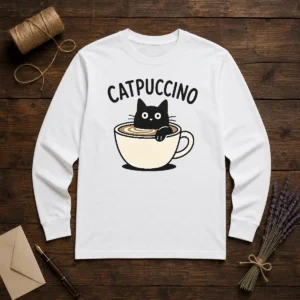 Hot Catpuccino Long Sleeve Shirt